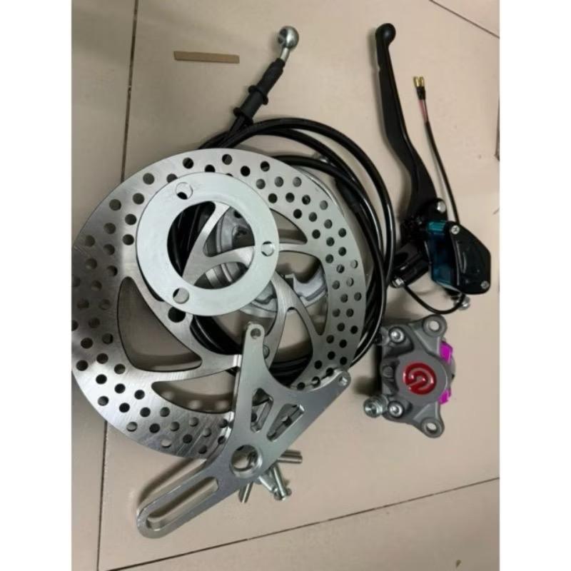 combo phanh đĩa sau,combo chuyển cơ sang đĩa dành cho xe điện.hàng cnc chất lượng đẹp sonebike