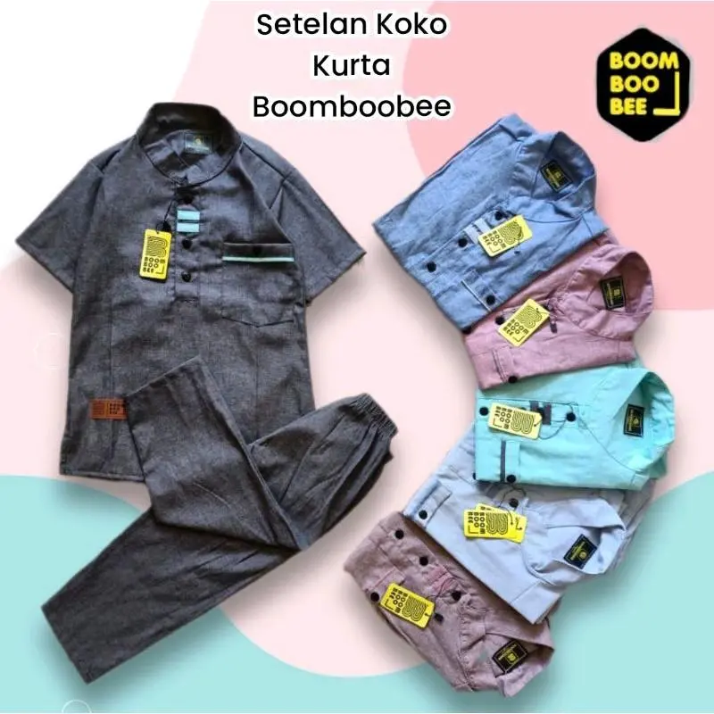 SETELAN KOKO KURTA OXPORD POLOS // SETELAN BAJU MUSLIM ANAK LAKI-LAKI TERBARU USIA 1-10 TAHUN // STELAN KOKO KURTA ANAK COWOK // BAJU KOKO ANAK 3