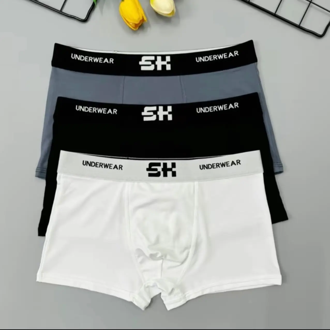 Combo quần sịp boxer nam SH chất vải thun lạnh co giãn tốt thoáng khí kháng khuẩn