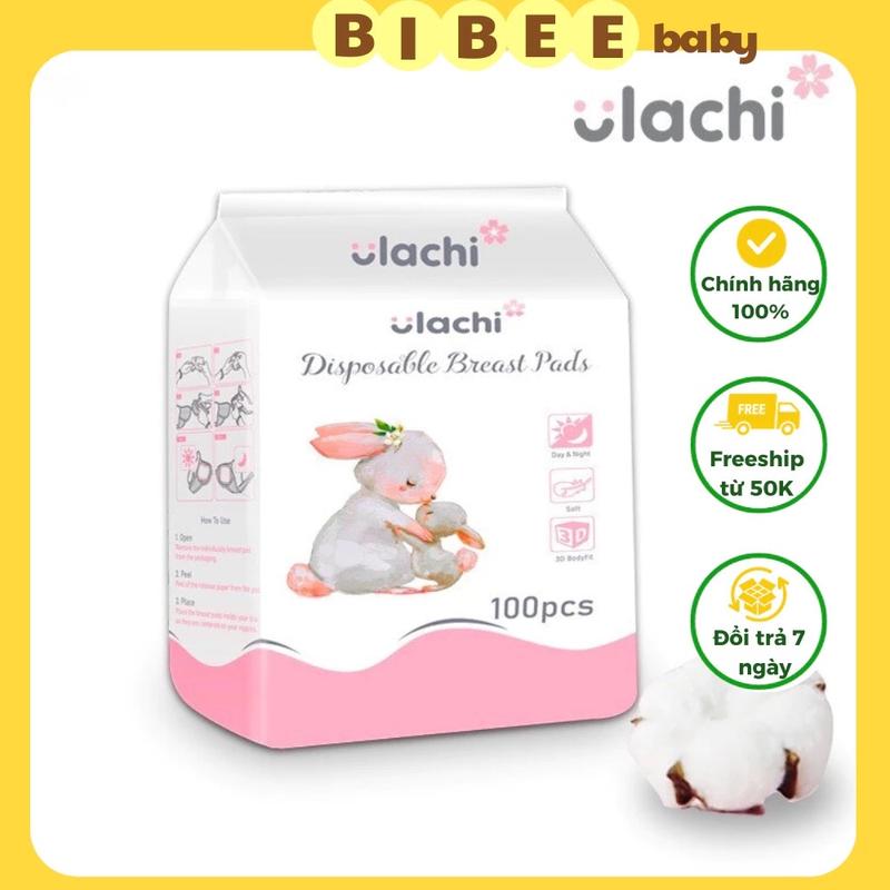 Miếng lót thấm sữa Ulachi bịch 100 miếng thấm hút nhanh, chống tràn sữa cho mẹ