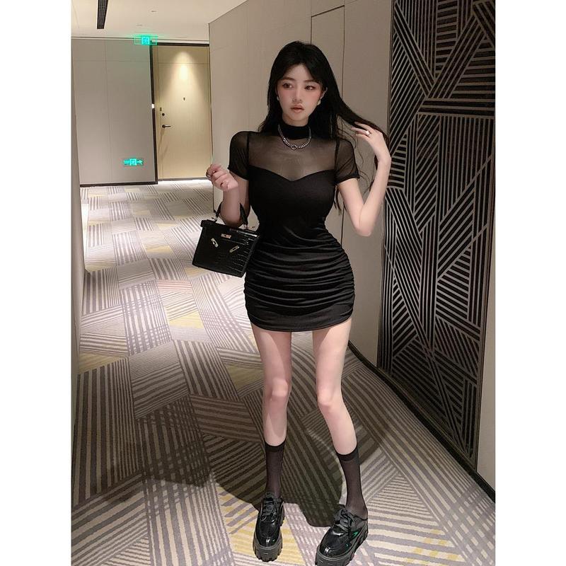 7801 đầm đen công chúa bigsize sang chảnh  trễ vai  đi tiệc hela ren body ngắn đầm cúp ngực hack dáng xinh nhẹ nhàng 6