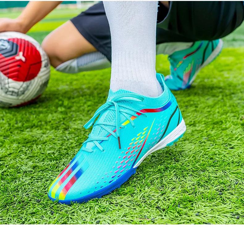 Product Introduction of Soccer shoes for men fashion sneakers football shoes century Cup same new Messi long spike broken nail professional football shoes sport running shoes big size 35-45 42