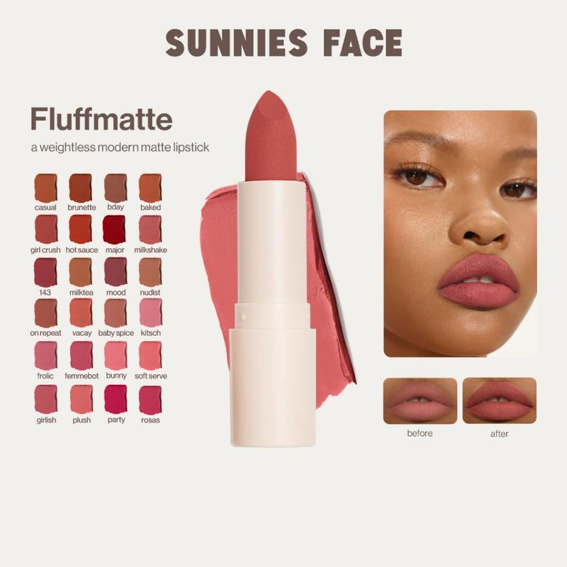 Sunni Face Fluff Mat [Weightless Modern Matte Lipstick] Lip Gloss ...
