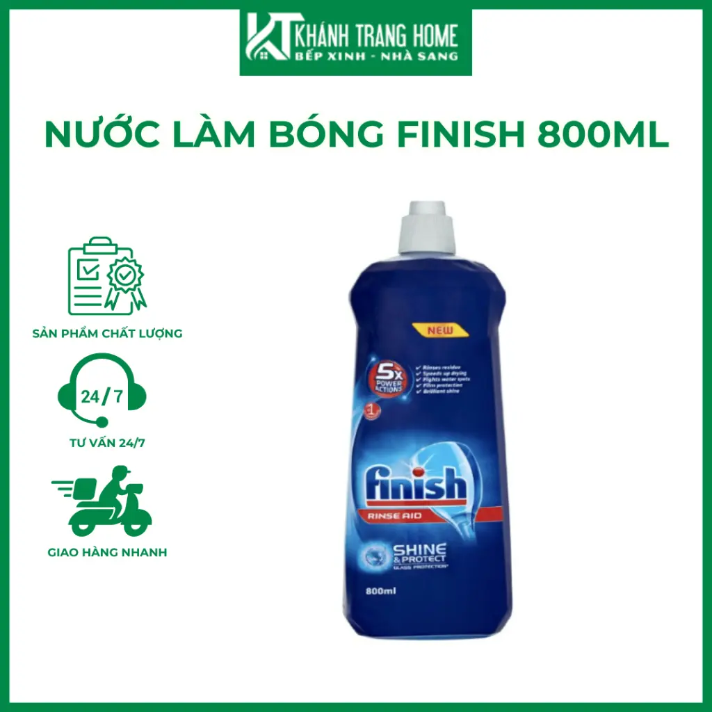 Nước Làm Bóng Finish 800ml K Sáng Bóng hiệu Quả - Khánh Trang Home