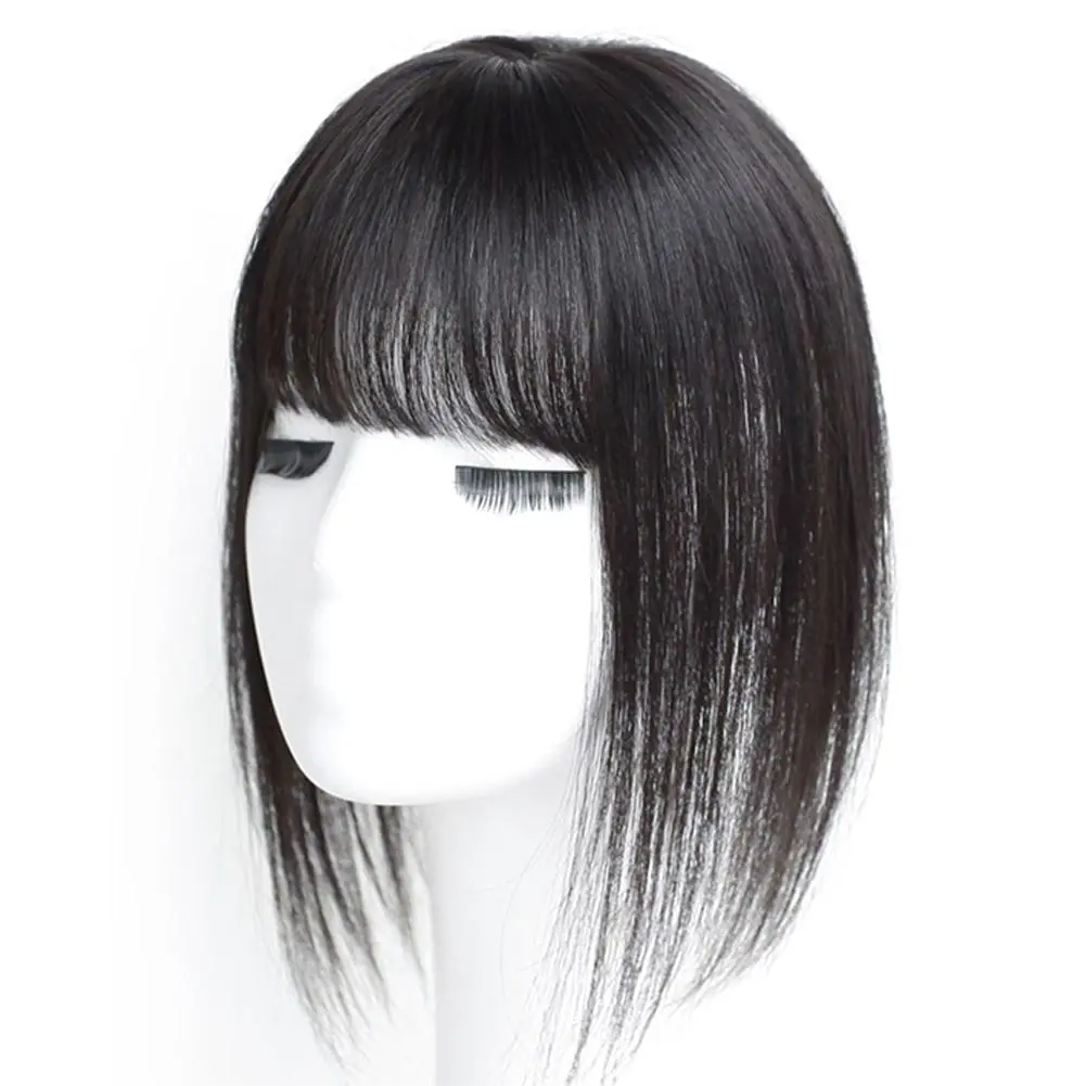 25cm Women Top Hair Patch Wig Natural Seamless Fluffy Covering White Hair Invisible Fake Hair Extension