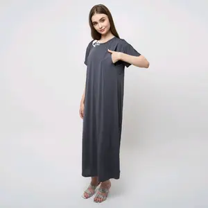 dress kaos hamil menyusui Abu