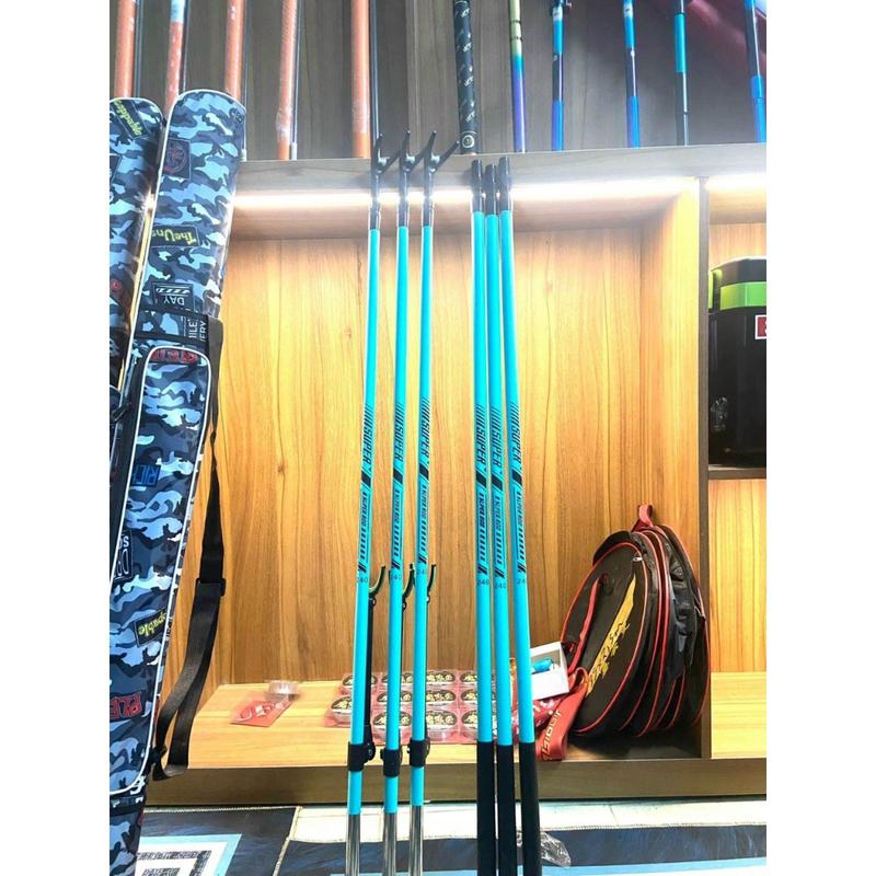 Gác Cần Và Cán Vợt Câu Đài Cacbon SUPER ROD Nhã Lam Kích Thước 2.1m 2.4m 2.7m - Docauanhquan21 