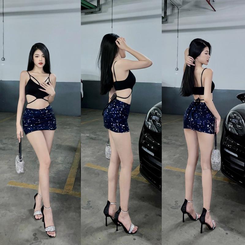 Chân Váy Ngắn Bling - 3428