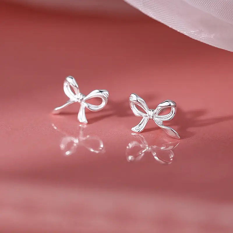 1/2pairs Cute Bow Earrings for Women Minimalist Earrings