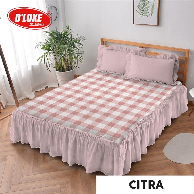 SPREI DELUXE RUMBAI 180X200 BANTAL 2 GULING 2 1
