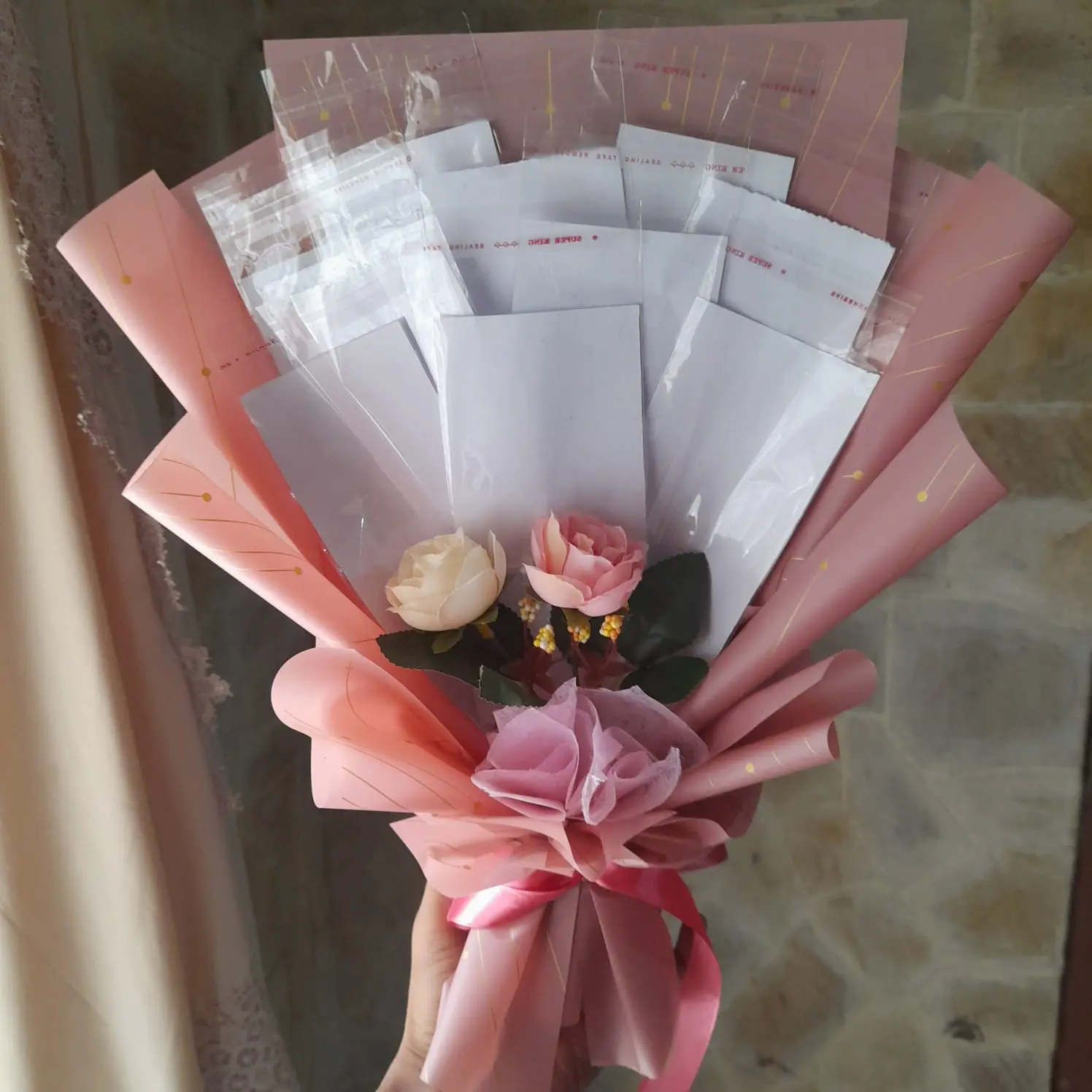 BUKET UANG KOSONGAN ISI 10 SLOT BUKET MURAH HADIAH ULTAH  WISUDA WEDDING Kado