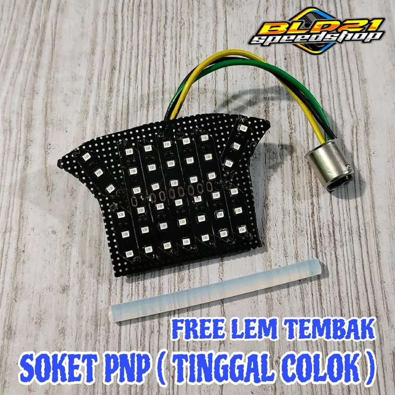 Lampu Stoplamp Running Motor Honda Beat Fi 2012-2016 Esp 8 Mode Auto, Mode Rem Diam(Manteng) Arus Listrik Wajib DC 3