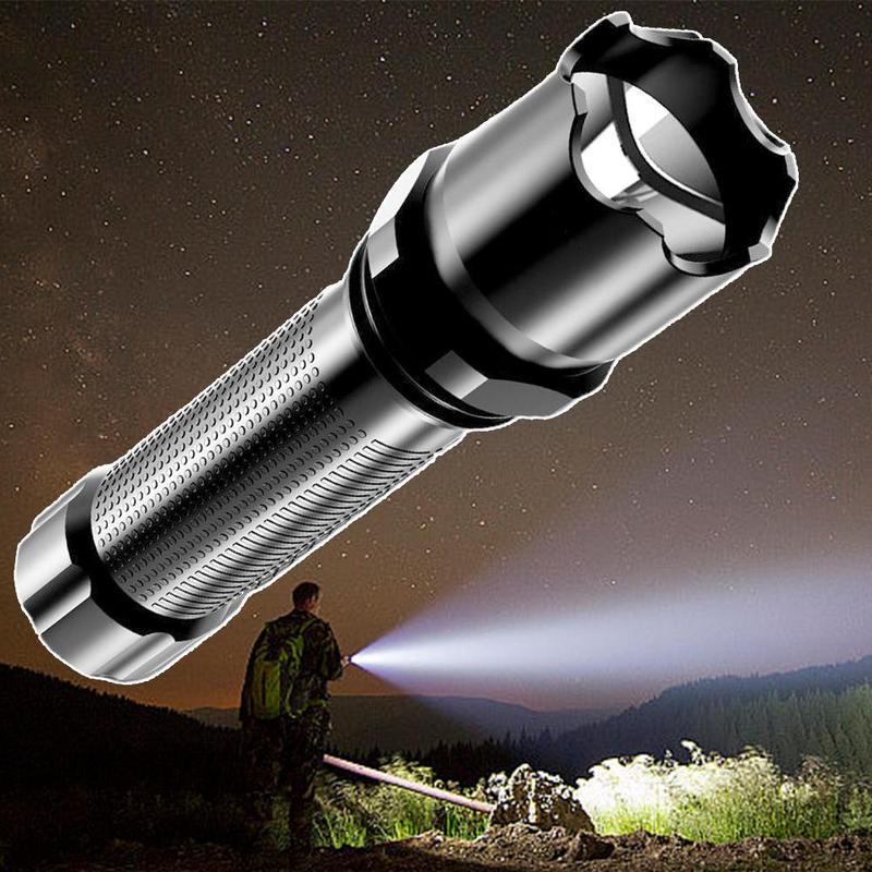 1 Pc Flashlight Aluminium Alloy Rechargeable LED Torchlight Strong ...