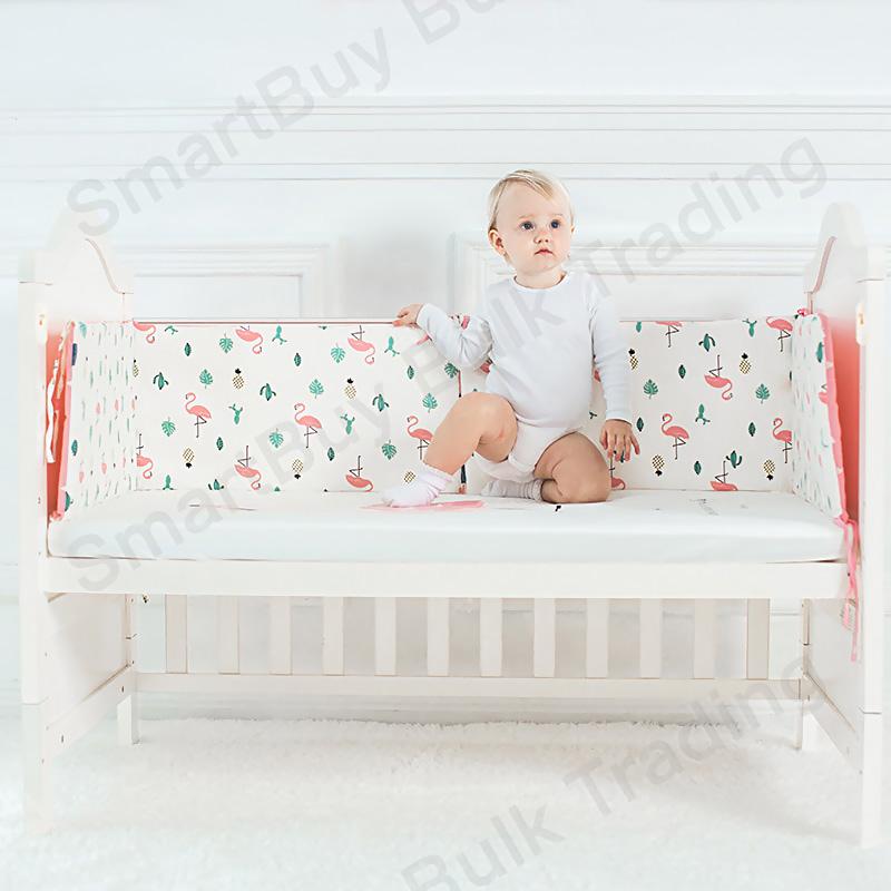SmartBuy Baby Cot Bumper Protector Pad 130cm x 30cm Baby Bed Protective Soft Pad