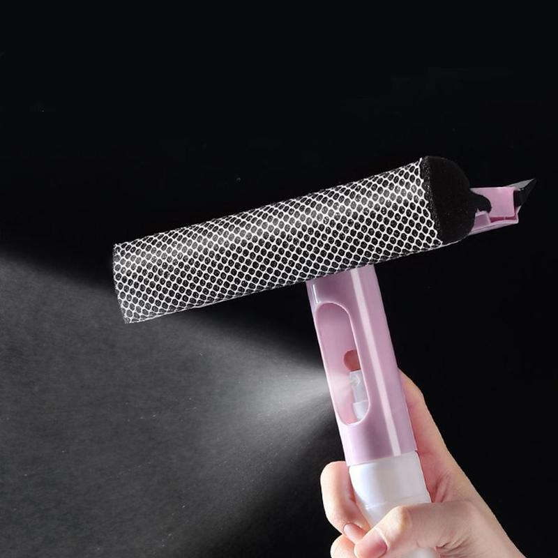 Product Introduction of Bàn Chải Làm Sạch Cửa Sổ, Gạt Nước Kính 3 Trong 1, Cho Phòng Tắm, Gương Và Cửa Sổ, Có Bình Xịt, Hai Mặt, R6Z7 37