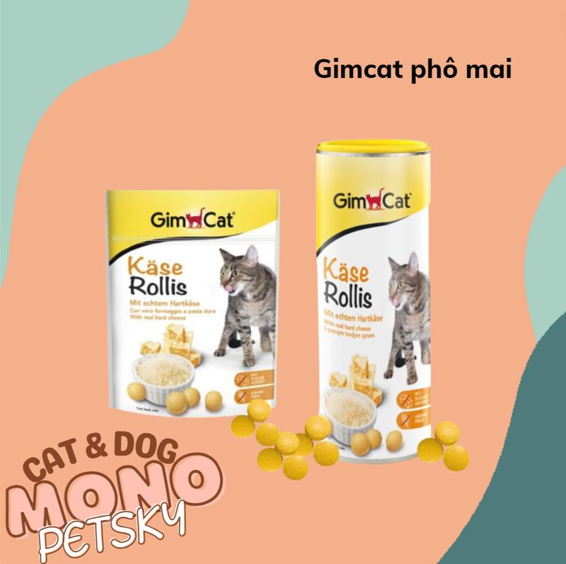  Gimcat viên phô mai hỗ trợ tăng nọng tăng cân cho mèo 