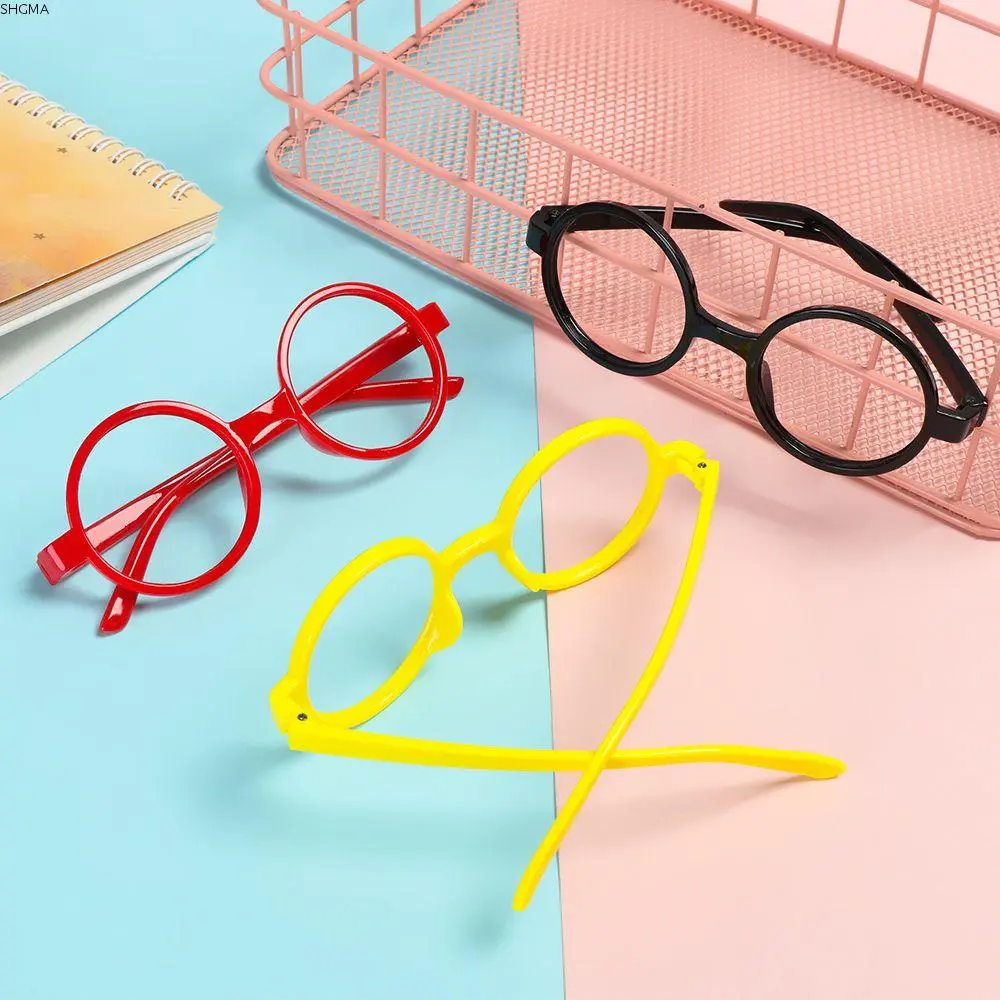 SHGMA Fashion Cute Eyewear Girls Candy Color Without Glasses Lens Round Glasses Frame Light Spectacle Frames PP Kid Glasses Frame