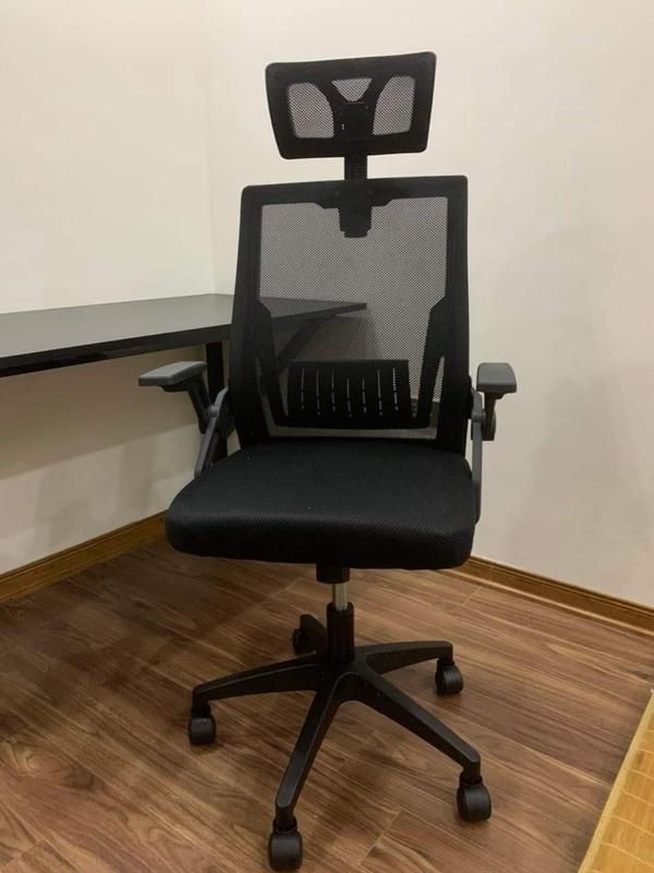 Ghế Công Thái Học Màu Trắng Đen Cao Cấp – HVK-S04- Hanvika 5