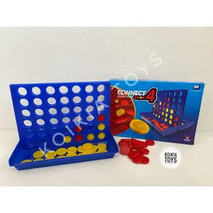 Mainan edukasi board game connect four tic tac toe