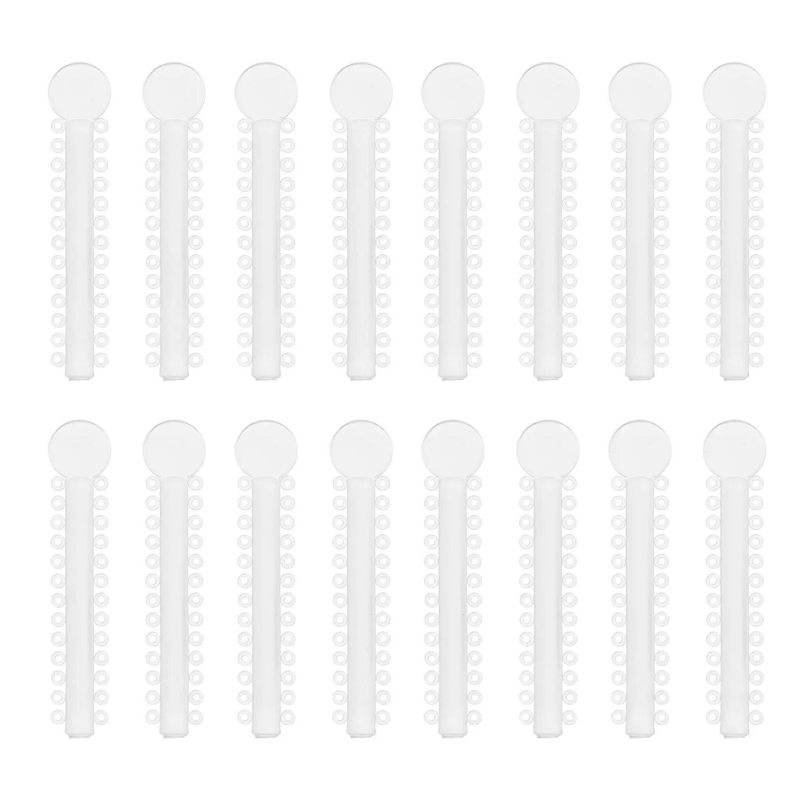 Dental Ligature Ring Orthodontic Tie Elastic Band for Brace Tool Ties Orthodontics Pp 6.5x1.5x0.4cm 40 PCS