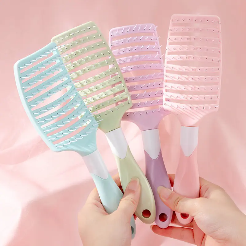 Lược Bán Nguyệt Chải Tóc Lược Gỡ Rối Tạo Kiểu Làm Phồng Chân Tóc Giảm Rụng Tóc