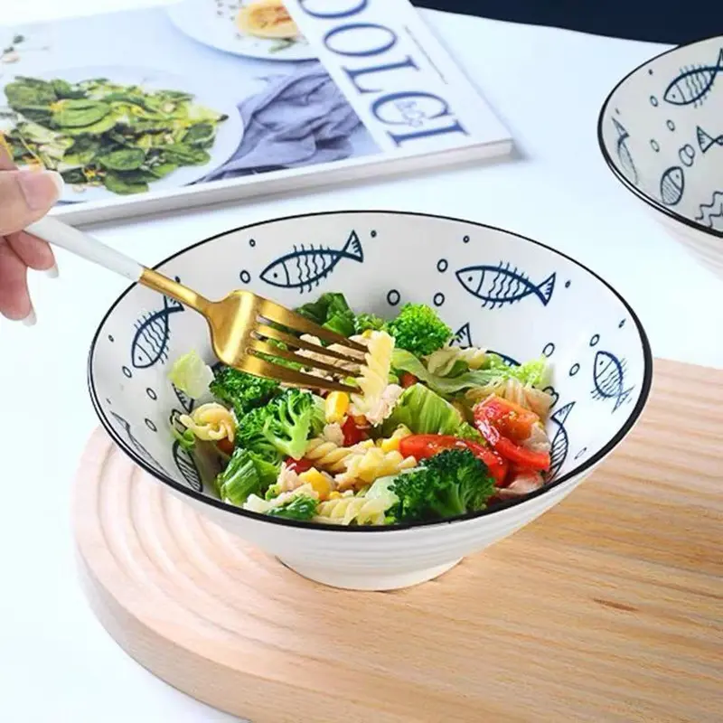 Tô Loe Họa Tiết Hình Chất Liệu Gốm Sứ Cao Cấp 4