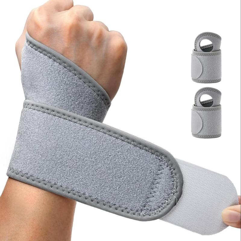 Product Introduction of Adjustable Wrist Band, 1 Pair Professional Wrist Compression Straps for Men & Women, Multi-use Wrist Guards for Weightlifting, Fitness, Sports Accessories 2