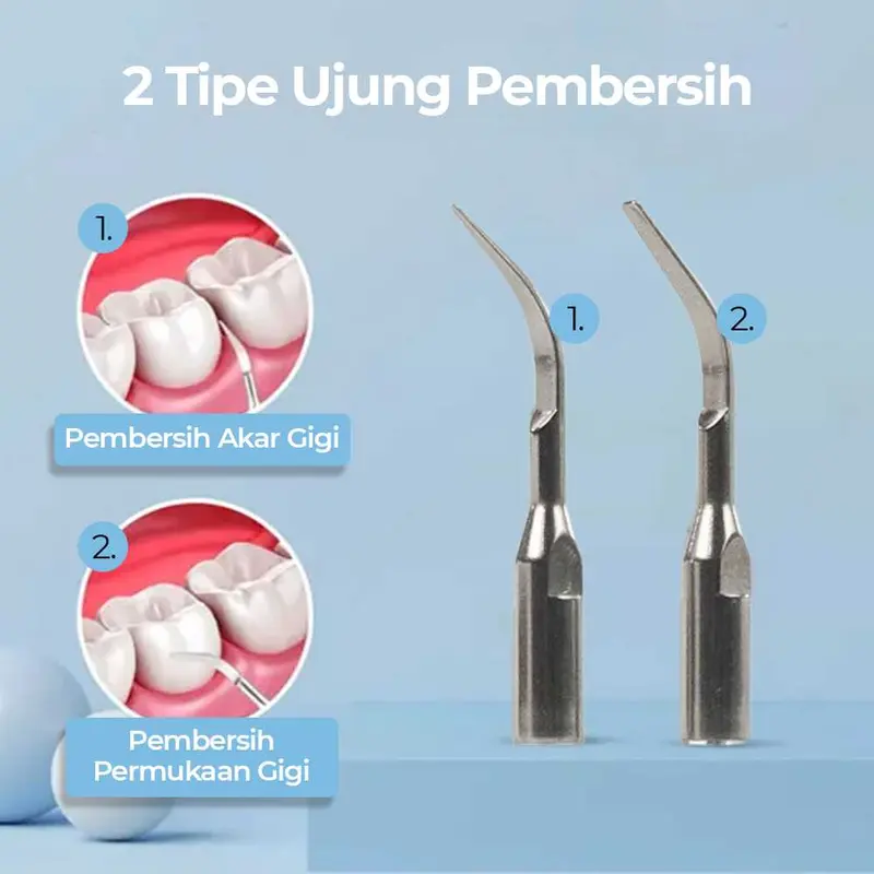 MultiM YUKU Pembersih Karang Plak Gigi Ultrasonic Dental Calculus Electric - GS5 2