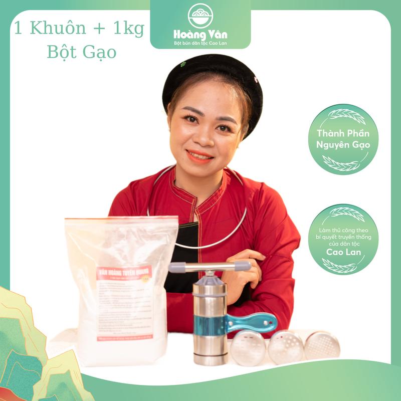  1 Khuôn Làm Bún,phở Và 1KG Bột Gạo Làm Bún Hoàng Vân - Làm Bún Tại Nhà Dễ Dàng Tiện Lợi 