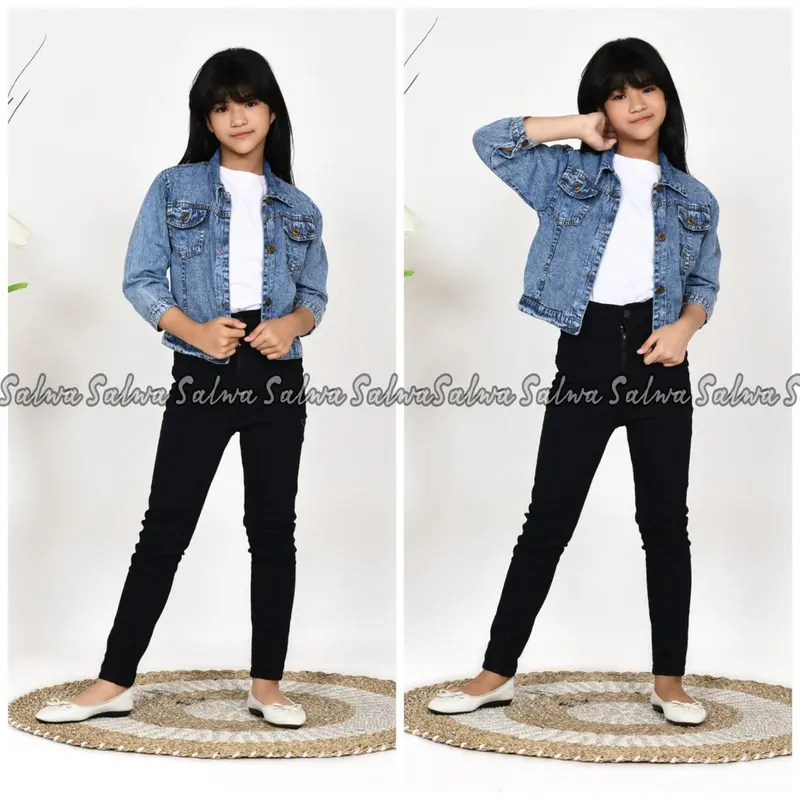 JAKET JEANS ANAK PEREMPUAN PITA BELAKANG 5
