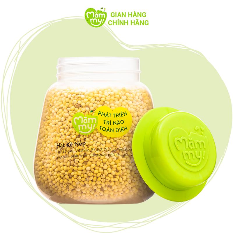 Hạt Kê Nếp Hữu Cơ MĂMMY Cho Bé Ăn Dặm, Giàu Vitamin B, A, E Và Metanolin Giúp Bé Ngủ Ngon, Hũ 130g