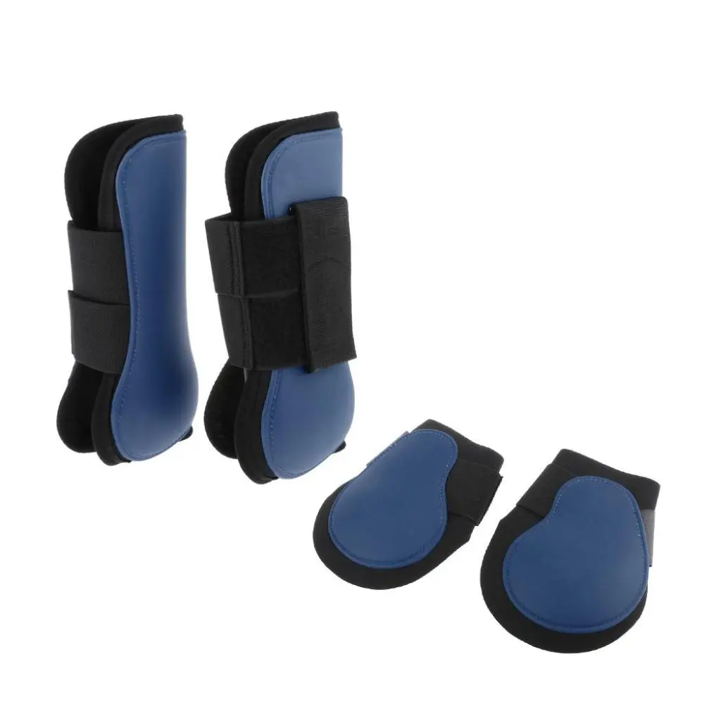 2 Support Boots, PU Leg Horse Tendon Boots Breathable Wrap