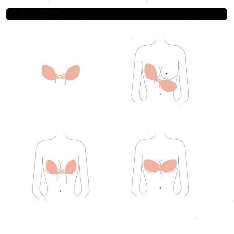 A10พร้อมส่งจากไทย บราปีกนก เชือกรูด (ทรงปีกผีเสื้อ) เสื้อใน สั่งทำพิเศษ กาวเหนียว ติดทน ขายดีประจำเดือนนี้ 3
