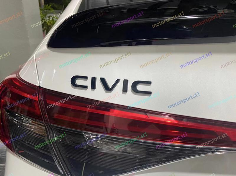 Product Introduction of FANMAO [READY STOCK]Honda Civic FE 2022-2024 Honda Logo Emblem Carbon Fiber Piano Black Red Logo Front and Rear Cover for 11th Civic FE 1.5E 1.5V 1.5RS 37
