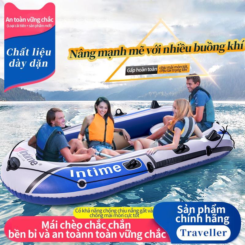 Thuyền hơi thuyền phao xuồng bơm hơi thuyền câu cá INTIME chứa2-4 người lớn dày hơn rộng hơn cao cấp chắc chắn thuyền dã Nam Sport