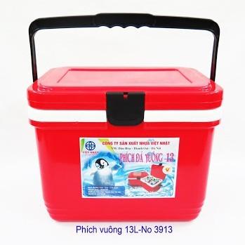 Phích đá vuông 13L, thùng đá vuông 13L giữ nhiệt Việt Nhật