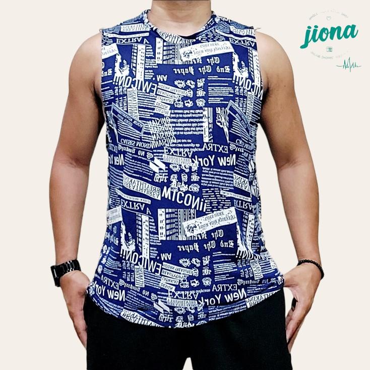 Product Introduction of Men'S Sleeveless T-Shirt Vest Magazine Print Edition, Fashionable, Loose, Daily Street Vest Top 14