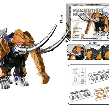 ZOIDS 1:35 Dinosaurus Mammuthus Primigenius Gajah Mammoth  Model Kits DIY Planet Toys 0