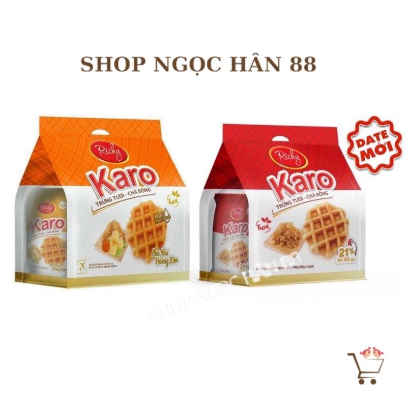 Bánh trứng tươi chà bông karo richy bịch 6 Chiếc 156g