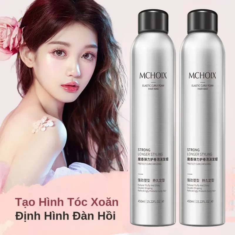 Gel Bọt Giữ Nếp Tóc Xoăn, Làm Phồng Chân Tóc, Bồng Bềnh Mchoix Tạo Kiểu Dễ Dàng, Dưỡng Ẩm, Bảo Vệ Tóc, Dành Cho Cả Nam Và Nữ 0