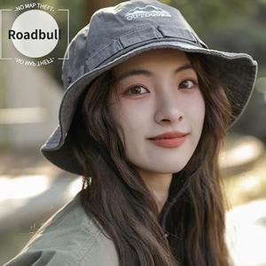 ROADBULL新作薄型ドローストリング払ういきショートブリムフィッシャーマンハット,女性用夏用通気性日焼け止まりまりめけ止まりめけ止めアウトドア登山旅行用ウエスタンカウボーイハット