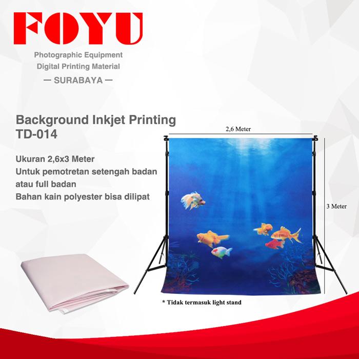Gambar Background Foto Inkjet Printing Ikan Mas Koki Uk. 2,6x3 Mtr TD-014 Camera dari Foyu Photo Kota Surabaya Tokopedia