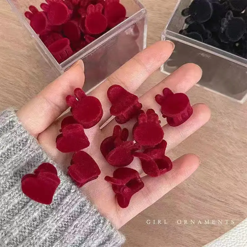 Kẹp Hàm Nhỏ Đổ Xô Tình Yêu Thỏ, Kẹp Tóc Viền Dễ Thương, Kẹp Bên, Kẹp Nhỏ Phụ Kiện Tóc Mini, Dành Cho Nữ, Kẹp Tóc, [Chọn Nóng] 3