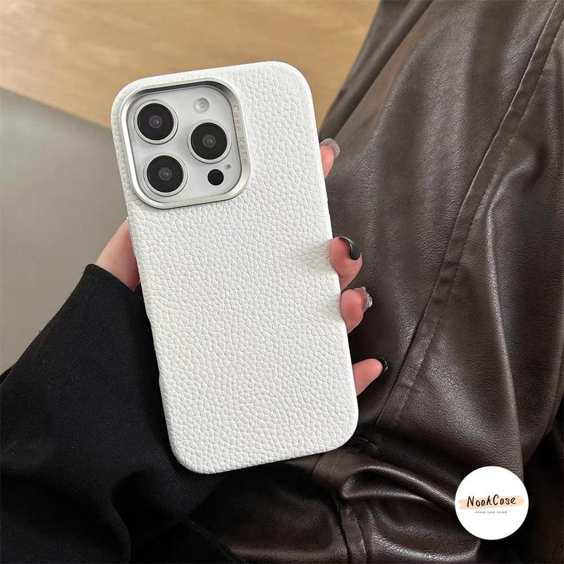 NoaCose Vỏ Tương Thích Cho Ốp Lưng iPhone 17 air 16 11 13 15 12 14 Pro Max X XR XS Max 16Pro 11Pro 13Pro 15Pro 14Pro 12Pro Max Sang Trọng Đơn Giản Kết Cấu Màu Trơn Da Cảm Thấy Mềm xsdo 14 pro