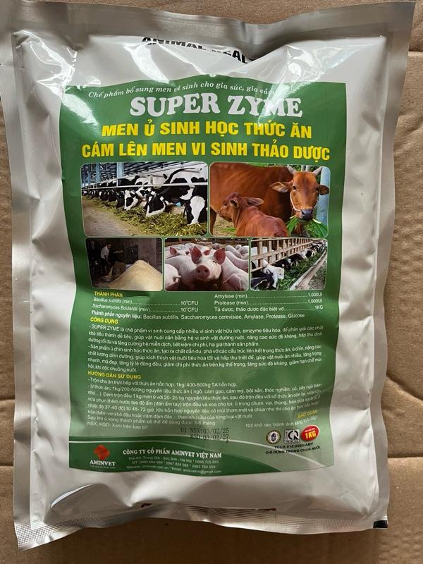 Product Introduction of Men ủ thức ăn xanh: rau, chuối, khoai, cám Ngô, cám gạo cho vật nuôi kích tiêu hóa hiệu quả gói bột 1kg 5