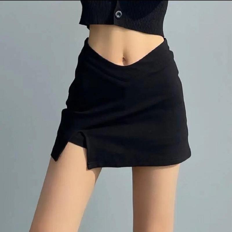 Chân Váy Ôm Body Xẻ Đùi Chất Umi Co Giãn Tốt Có Lót Quần Trong (Không Khoá) chanvay nu Nữ Women 2