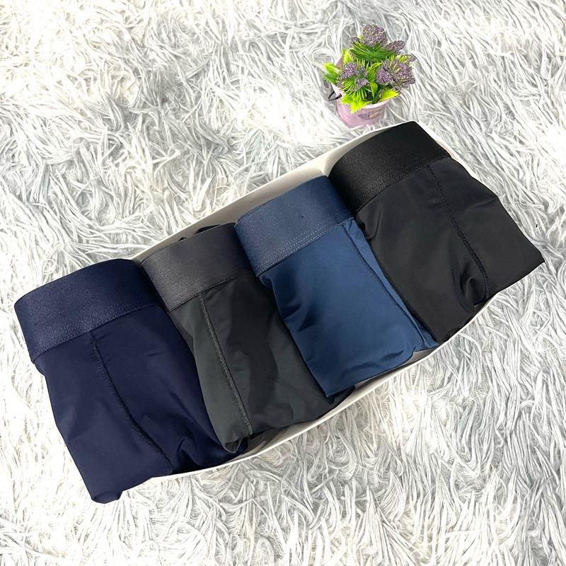 Quần sịp đùi cao cấp lụa băng, quần boxer nam cạp trơn chất liệu lụa băng mát mịn, co dãn đa chiều, mặc thư giãn thoải mái 1