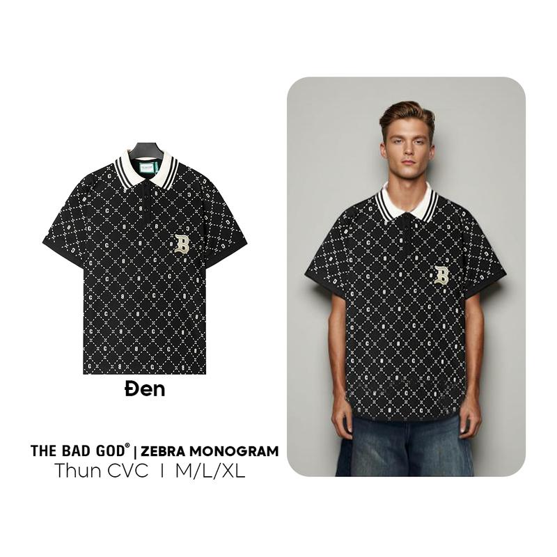 Áo Polo Nam The Bad God Zebra Monogram
