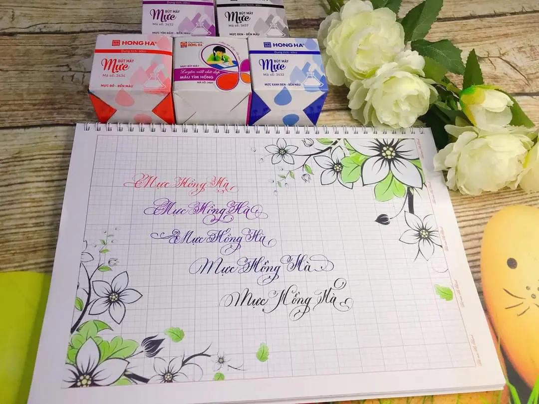 Mực bút máy Hồng Hà nhanh khô