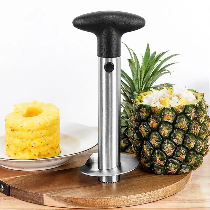 Stainless Steel Pineapple Corer, 1 Count Removable Pineapple Corer, Fruit Core Separator, Pineapple Cutting Tool, Kitchen Utensils & Gadgets 6